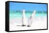 Cuba Painting - In the Beach-Philippe Hugonnard-Framed Stretched Canvas