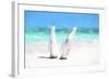 Cuba Painting - In the Beach-Philippe Hugonnard-Framed Art Print