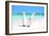 Cuba Painting - In the Beach-Philippe Hugonnard-Framed Art Print
