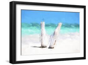 Cuba Painting - In the Beach-Philippe Hugonnard-Framed Art Print