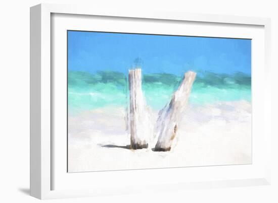 Cuba Painting - In the Beach-Philippe Hugonnard-Framed Art Print