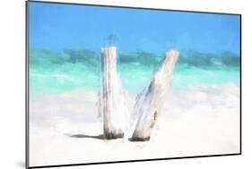 Cuba Painting - In the Beach-Philippe Hugonnard-Mounted Art Print