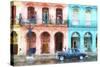 Cuba Painting - Instant of Life in Havana-Philippe Hugonnard-Stretched Canvas