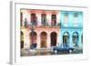 Cuba Painting - Instant of Life in Havana-Philippe Hugonnard-Framed Art Print