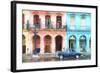 Cuba Painting - Instant of Life in Havana-Philippe Hugonnard-Framed Art Print