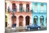 Cuba Painting - Instant of Life in Havana-Philippe Hugonnard-Mounted Art Print