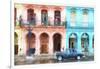 Cuba Painting - Instant of Life in Havana-Philippe Hugonnard-Framed Art Print