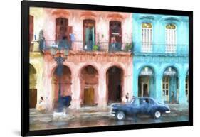 Cuba Painting - Instant of Life in Havana-Philippe Hugonnard-Framed Art Print