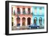 Cuba Painting - Instant of Life in Havana-Philippe Hugonnard-Framed Art Print