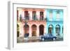 Cuba Painting - Instant of Life in Havana-Philippe Hugonnard-Framed Art Print