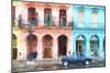 Cuba Painting - Instant of Life in Havana-Philippe Hugonnard-Mounted Art Print