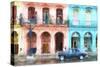 Cuba Painting - Instant of Life in Havana-Philippe Hugonnard-Stretched Canvas