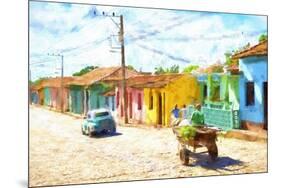 Cuba Painting - Journey through Time-Philippe Hugonnard-Mounted Art Print