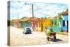 Cuba Painting - Journey through Time-Philippe Hugonnard-Stretched Canvas