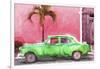 Cuba Painting - Kelly Green Chevrolet-Philippe Hugonnard-Framed Art Print