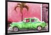 Cuba Painting - Kelly Green Chevrolet-Philippe Hugonnard-Framed Art Print