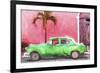 Cuba Painting - Kelly Green Chevrolet-Philippe Hugonnard-Framed Art Print