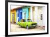 Cuba Painting - Lime-Philippe Hugonnard-Framed Art Print