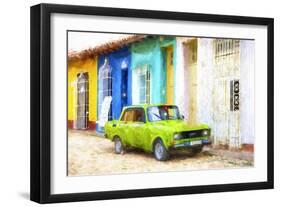 Cuba Painting - Lime-Philippe Hugonnard-Framed Art Print