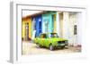 Cuba Painting - Lime-Philippe Hugonnard-Framed Art Print