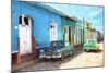 Cuba Painting - Live in Cuba-Philippe Hugonnard-Mounted Art Print