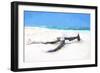 Cuba Painting - Lying on the Beach-Philippe Hugonnard-Framed Art Print