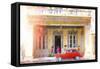 Cuba Painting - Missed Appointment-Philippe Hugonnard-Framed Stretched Canvas