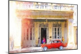 Cuba Painting - Missed Appointment-Philippe Hugonnard-Mounted Art Print