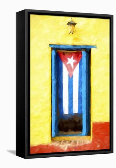 Cuba Painting - National Colors-Philippe Hugonnard-Framed Stretched Canvas