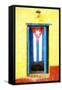 Cuba Painting - National Colors-Philippe Hugonnard-Framed Stretched Canvas