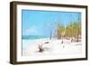 Cuba Painting - Natural Beach-Philippe Hugonnard-Framed Art Print