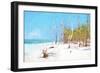 Cuba Painting - Natural Beach-Philippe Hugonnard-Framed Art Print