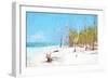 Cuba Painting - Natural Beach-Philippe Hugonnard-Framed Art Print