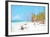 Cuba Painting - Natural Beach-Philippe Hugonnard-Framed Art Print