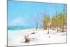 Cuba Painting - Natural Beach-Philippe Hugonnard-Mounted Art Print