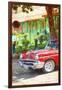 Cuba Painting - Neighbor's Car-Philippe Hugonnard-Framed Art Print