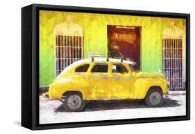 Cuba Painting - Old Havana-Philippe Hugonnard-Framed Stretched Canvas