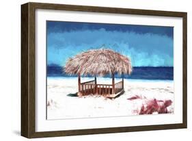 Cuba Painting - Only on the Beach-Philippe Hugonnard-Framed Art Print