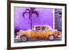 Cuba Painting - Orange Chevrolet-Philippe Hugonnard-Framed Art Print