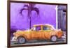 Cuba Painting - Orange Chevrolet-Philippe Hugonnard-Framed Art Print