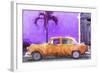 Cuba Painting - Orange Chevrolet-Philippe Hugonnard-Framed Art Print