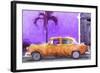 Cuba Painting - Orange Chevrolet-Philippe Hugonnard-Framed Art Print