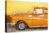 Cuba Painting - Orange Sensation-Philippe Hugonnard-Stretched Canvas