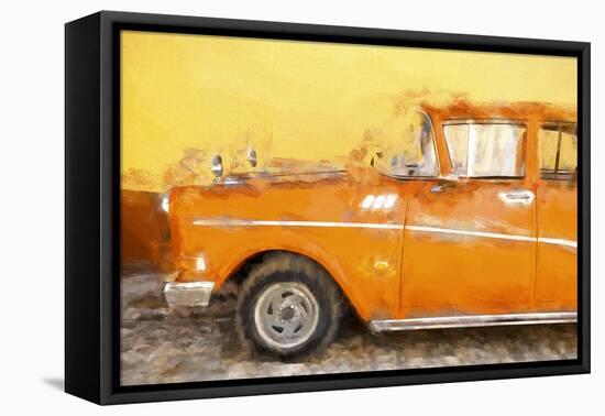 Cuba Painting - Orange Sensation-Philippe Hugonnard-Framed Stretched Canvas