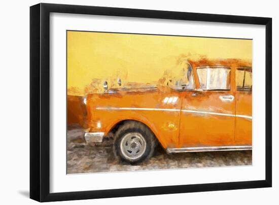 Cuba Painting - Orange Sensation-Philippe Hugonnard-Framed Art Print