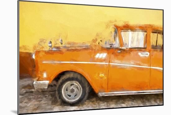 Cuba Painting - Orange Sensation-Philippe Hugonnard-Mounted Art Print