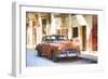 Cuba Painting - Orange Street-Philippe Hugonnard-Framed Art Print