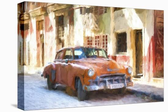 Cuba Painting - Orange Street-Philippe Hugonnard-Stretched Canvas