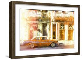 Cuba Painting - Orange Style-Philippe Hugonnard-Framed Art Print
