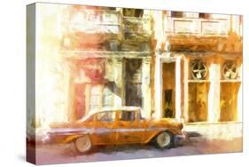 Cuba Painting - Orange Style-Philippe Hugonnard-Stretched Canvas